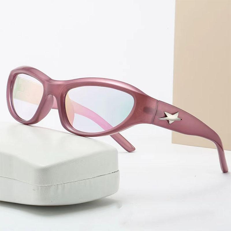 New Y2K Fashion Sunglasses Women's  Designers Decorate Stars Sun Glasses Men's Outdoor Sports Eyewear UV400 Gafas De Sol