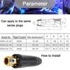 2Pcs Welding Cable Quick Connector Pair 200Amp-300Amp (#4-#1) 35-50 SQMM for Welder Machine Accessories