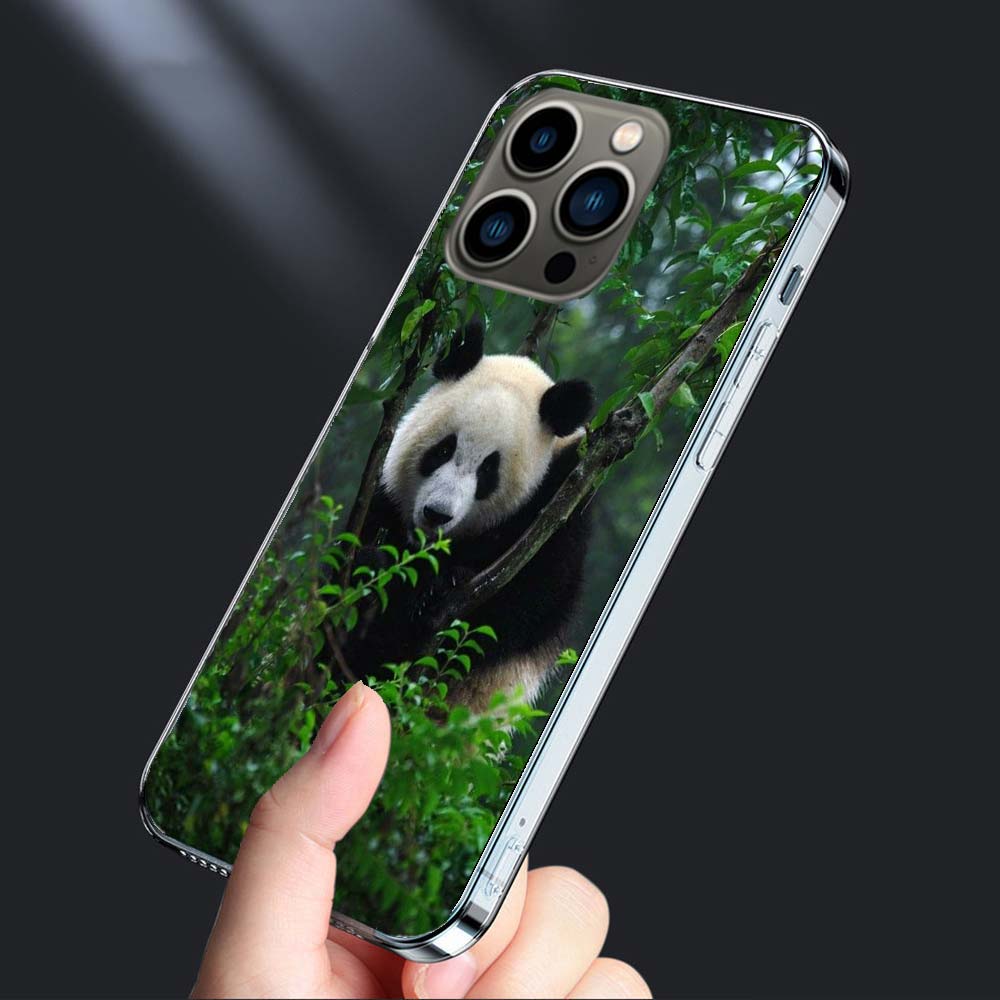 

Чехол для телефона Panda Baby, Семья Больших Панды, Для iPhone 16E 15 Pro 14 Plus 17E 16 17 Pro Max Air 11 12 13 Mini, Ударопрочный Capa C iPhone 12