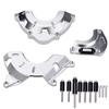 LEDISHUN Engine Cover Engine Slider Engine Guard Fits Kawasaki Z900 Z900RS Z900RSCAFE All Years (Silver)