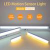 Rechargeable Motion Sensor LED Bar Light Induction Night Light Portable Cordless Magnetic Cabinet Lamp for Kitchen Bedside Room