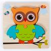 3D Wooden Cartoon Animal & Vehicle Puzzle Board for Early Childhood Education