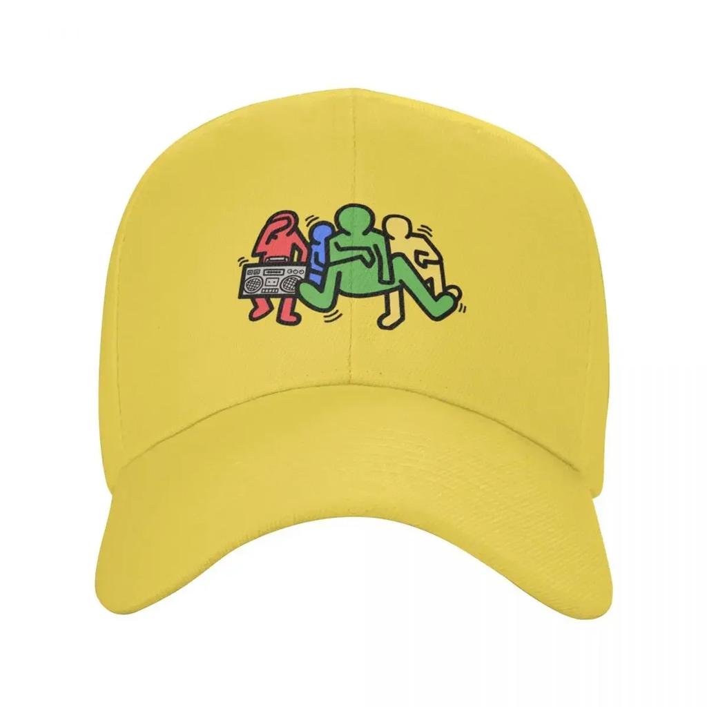 K.I.D.S. Haring Baseball Cap Birthday Big Size Hat Fishing Hat Woman Men's