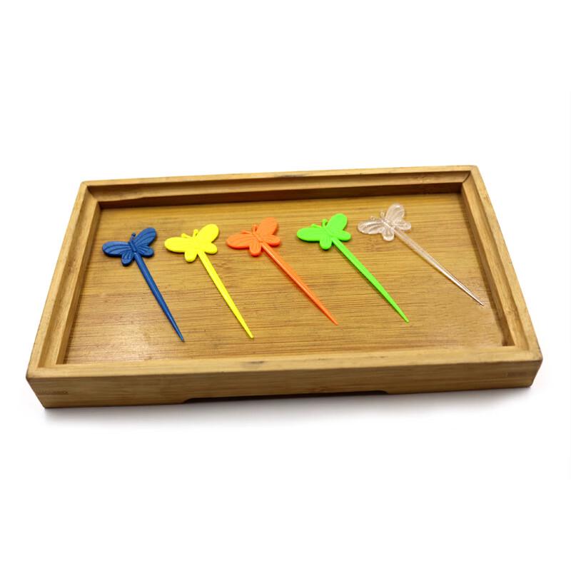 Pabei Disposable Plastic Butterfly Fruit & Dessert Picks