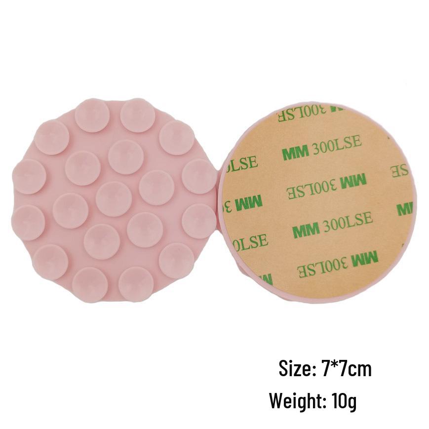 19-Bead Double-Sided Silicone Phone Suction Cup with Adhesive