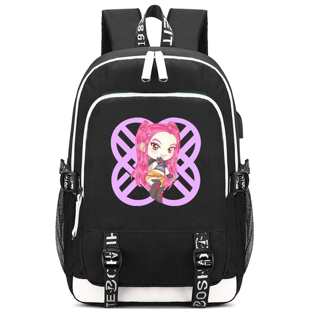 Anime Cute K-Pop Demon Hunters Printed Large Capacity Backpack for Teenger Student Girl Boy Schoolbag Bookbag Kid Gift Women Waterproof Travel Bag