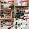 Heavy Duty L-Shaped Triangular Shelf Brackets Cold-rolled Steel Right Angle Wall Mount Joints with Screws Furniture Hardware