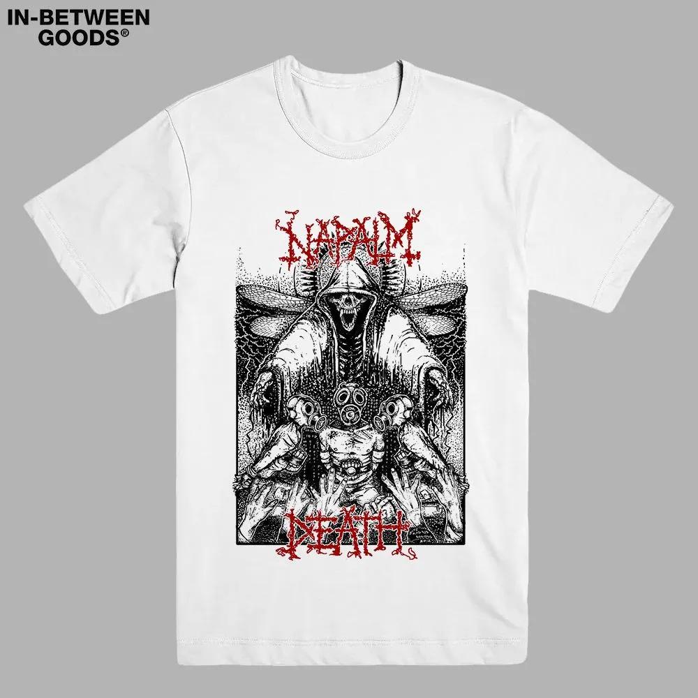 Unisex Short Sleeve Crew Neck Cotton T Shirt Napalm Death L