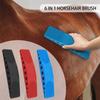 6-in-1 Horse Hair Brushes Multifunctional Beauty Bath Massage Shedding Brush Grooming Tool Horse Supplies