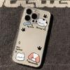 Line Bones Cartoon Hund Hülle - Transparent für Apple 13 Pro/XS/14/15/16/17 Pro Max