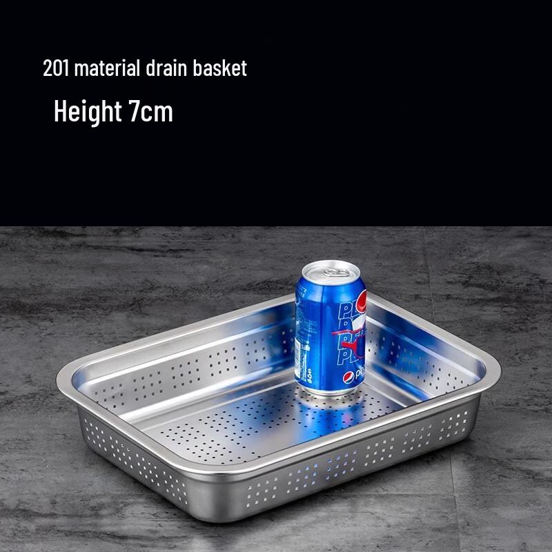 Stainless Steel Rectangular Perforated Tray