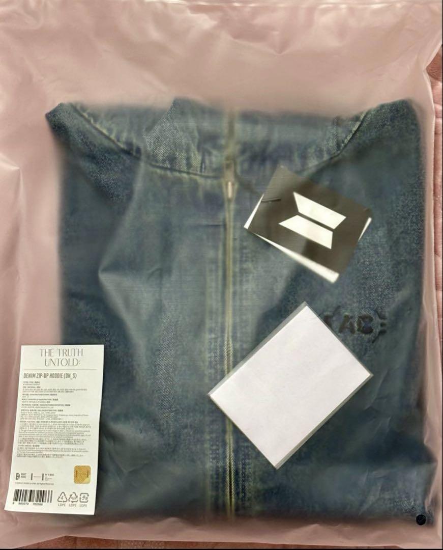 

[USED] BTS Jimin DENIM Hoodie Exhibition Hoodie Size S