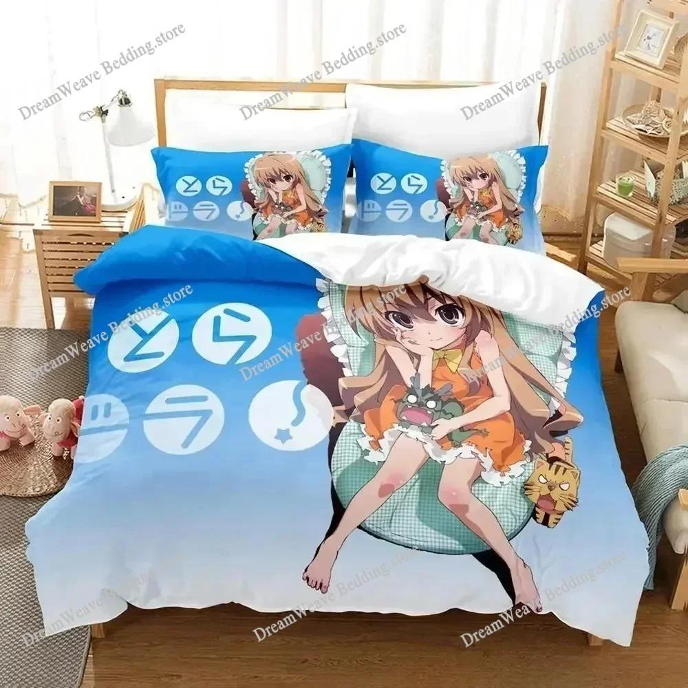 Fashion 3D Print Anime Bed Sheet Toradora Bedding Set Single Twin Full Queen King Size Bed Set Adult Kid Bedroom Duvetcover Sets