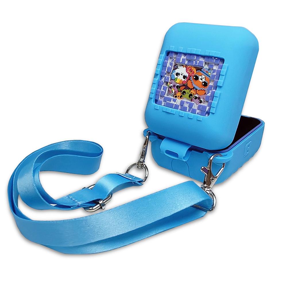 BCWXION Silica Gel Sleeve for TAKARA TOMY Bitzee Interactive Toy Digital Pet Flexible Silicone Cover Soft Protective Drop Shock With Strap Not Fit