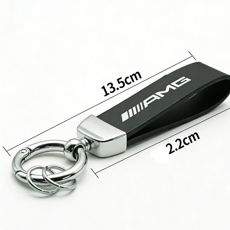 5Pc Car Tire Wheel Valve Caps Cover Leather Car Key Chain Ring Keychain For Mercedes Benz AMG W203 W206 W220 W205 W211 W212 W201