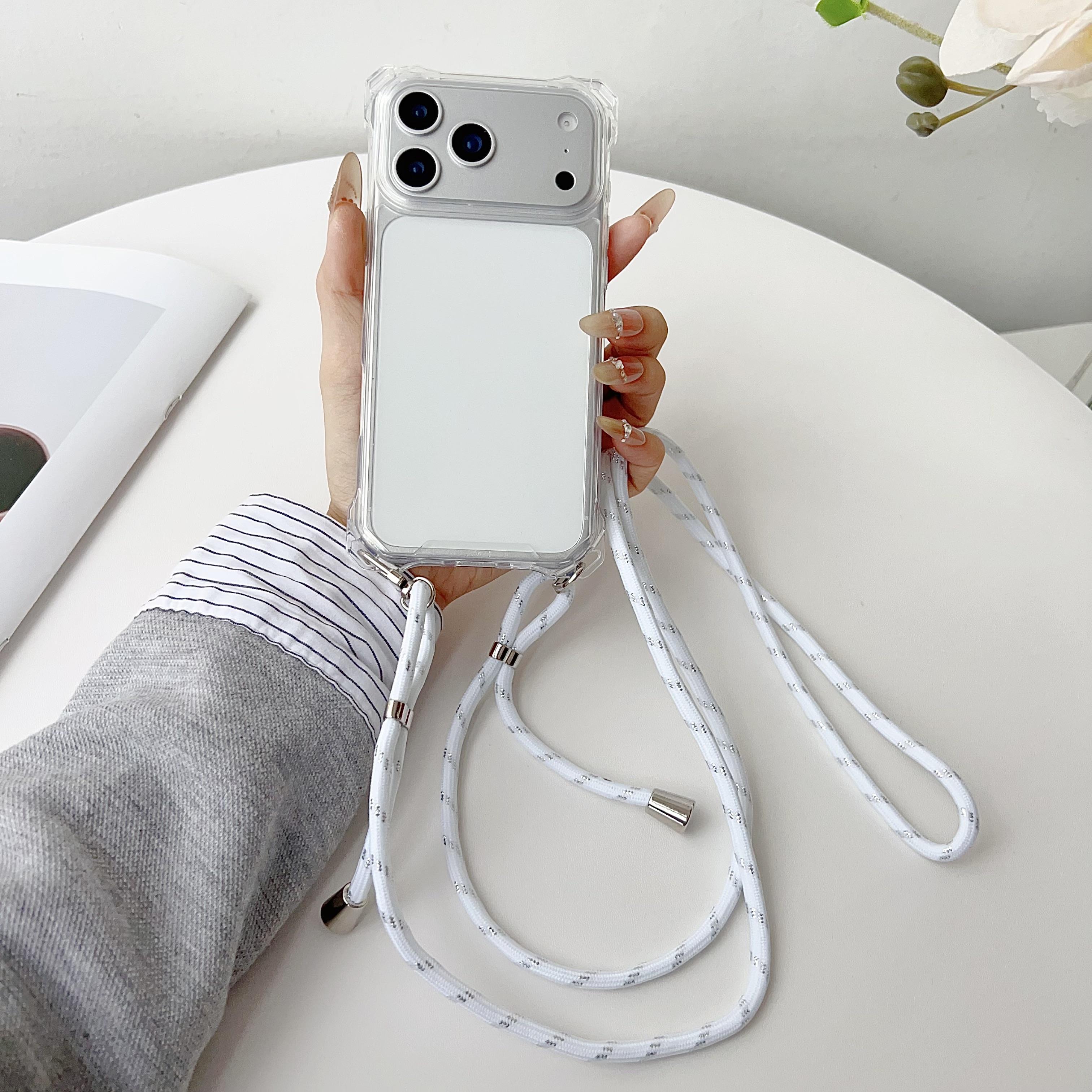 

Регулируемый чехол для телефона с ремешком, подходит для iPhone 17 Pro Max, ремешок 16 14 11 12 13 15 Pro Max Plus, шейный ремешок, длинный ремешок-чехол iPhone 15
