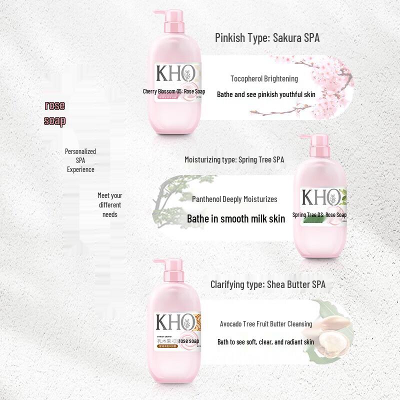 

Walch KHO Essence Rose Cherry Blossom Moisturizing Shower Gel