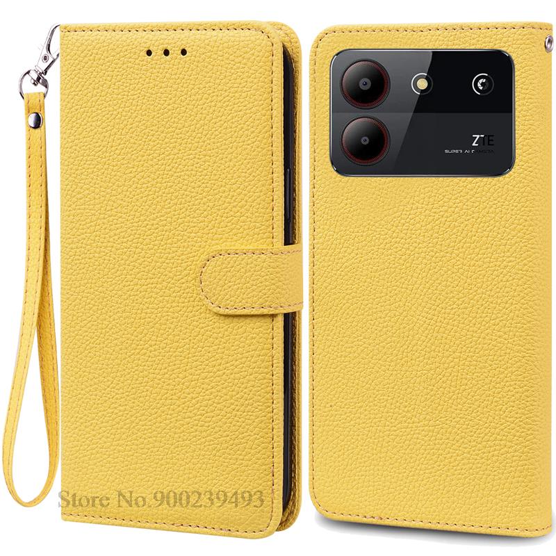 For ZTE Blade A54 Case Leather Wallet Flip Case For ZTE Blade A54 Cover Coque Fundas For ZTE Blade A54 Phone Case Bumper