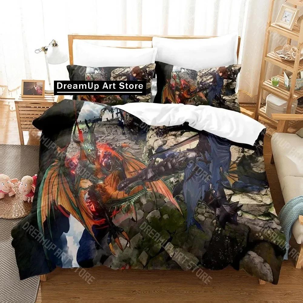 3D Print Granblue Fantasy Bedding Set Single Twin Full Queen King Size Bed Set Aldult Kid Bedroom Duvetcover Sets 3D Print Anime