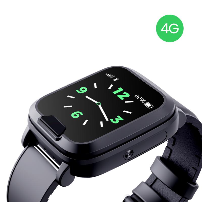 4G SOS Smart Watch with Heart Rate Monitor Blood Oxygen Monitoring Fall Down Alarm Two-way Calling Function SOS Help EV-06