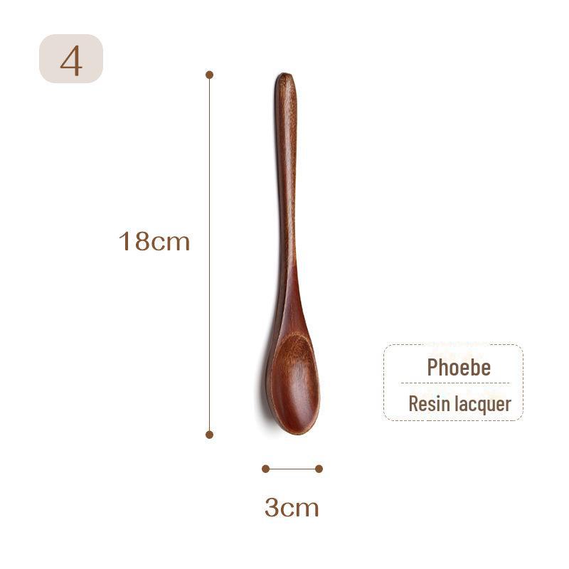 

Японская лакированная деревянная ложка «нанму» для размешивания десертов, супов, меда и кофе