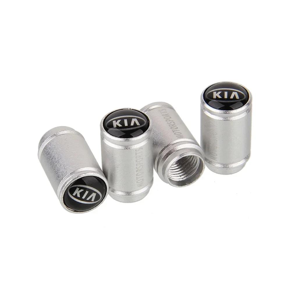 4pcs Car Tire Valve Cap Bike Wheel Valve Cover Tire Decor for KIA Ceed Rio Ceed Niro K3 Sportage Sorento Picanto Optima Cerato xmwcj44