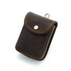 Whatna Natural Cowhide Leather Coin Coin Mini Carabiner Belt Mini Waist Thick with Earphone Storage Case Purse, Case, Men's & Women's 2-Way Sacoche,