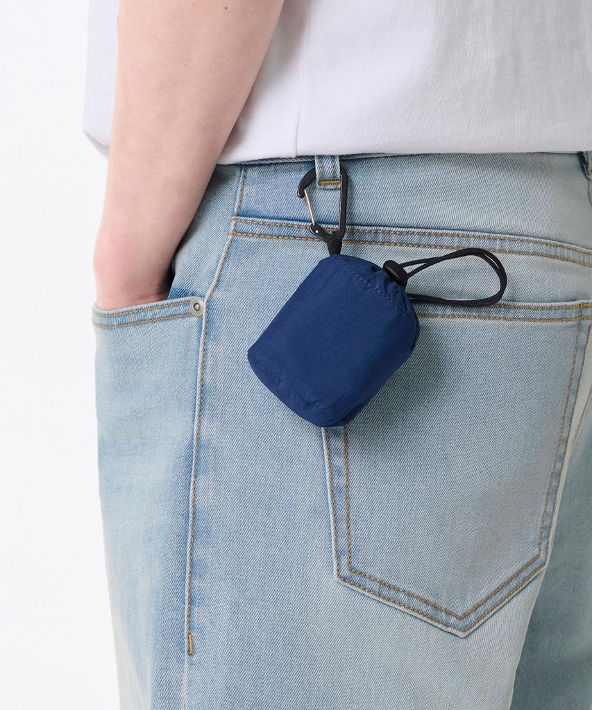 Musinsa Standard Crinkle Micro Packable Shoulder Bag [Ink Blue]