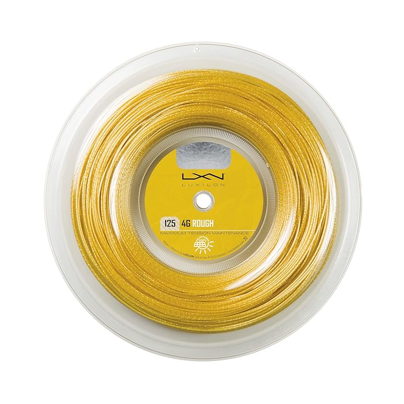 LUXILON Tennis String, 4G ROUGH 125 [200m Reel] WRZ990144, Yellow