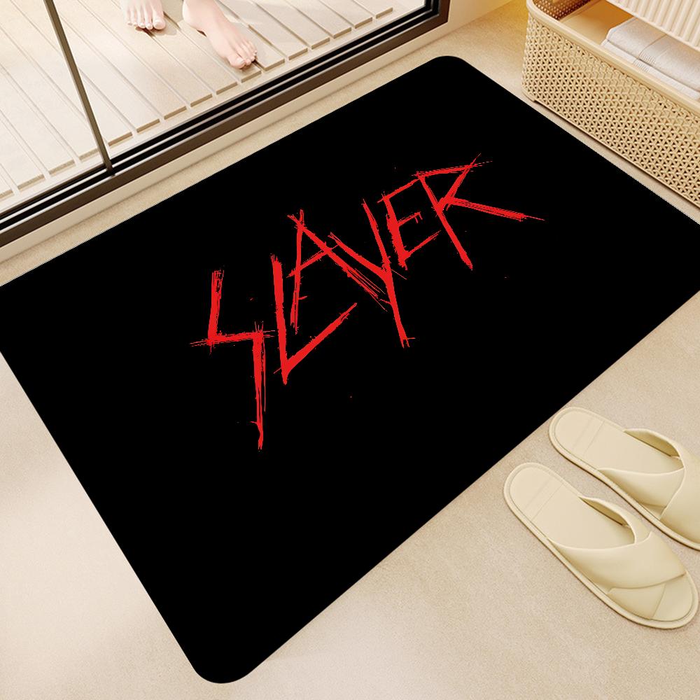 S-Slayer Heavy Metal Band Music Room Mats Nordic Style Home Doormat Bathroom-Toilet Mats Bedroom Hotel Decor Mat