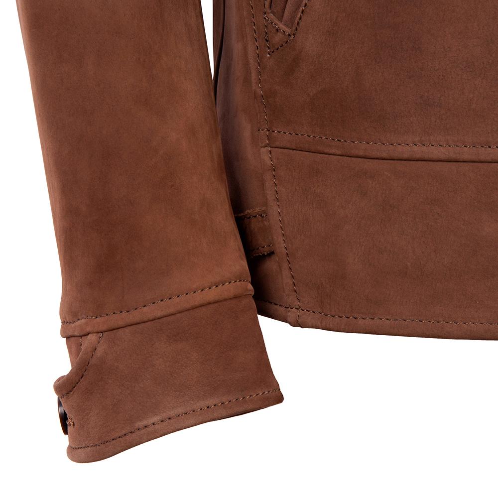 Brown Cow Leather Jackets Men Genuine Leather Einstein Coat Slim Fit Jacket Man Business Clothes Autumn