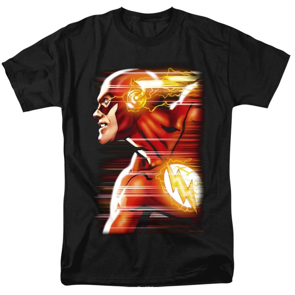 DC Comics - Justice League - Flash Speed Head - Adult T-Shirt XS