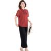 2026 Summer Embroidered Blouse Set for Middle-Aged and Elderly Women - New Chinese National Style.