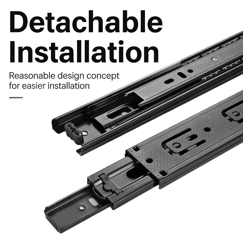 Heavy Duty Drawer Slides Full Extension Ball Bearing Guide 100LB Rated Pair Silent for Furniture Workshop Drawers