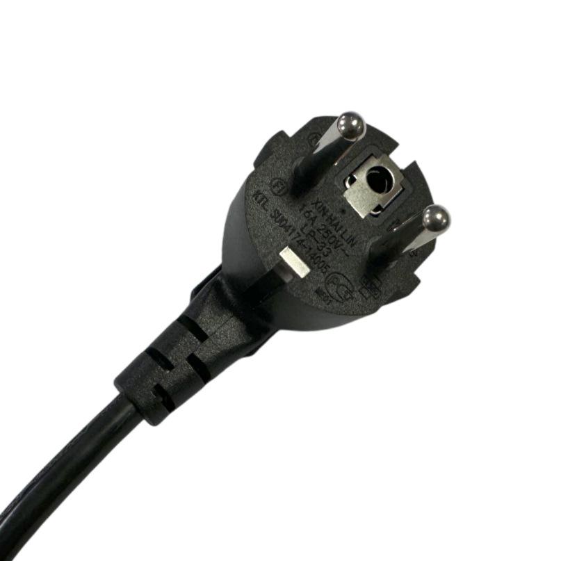 French Power Cord 500mm H05VV-F 3x0.75 Cloverleaf, European Standard