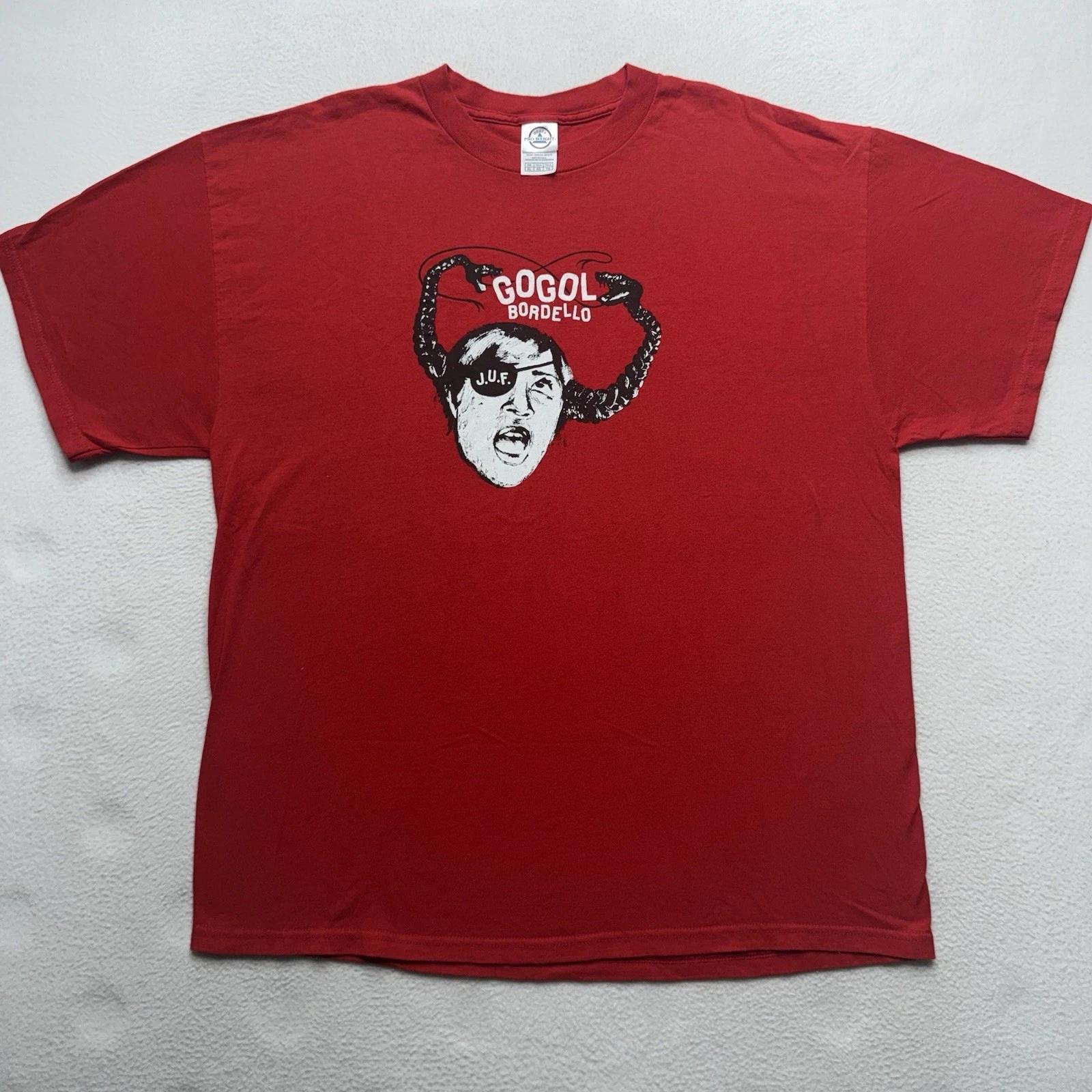 

VTG Y2K Gogol Bordello J.U.F. Album Promo 2005 Gypsy Punks T-Shirt XL RARE S