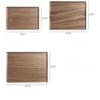 Walnut Tea Tray Rectangular Coffee Shop Dessert Snack Tray Tea Cup Storage Tray High-grade Wooden Plate