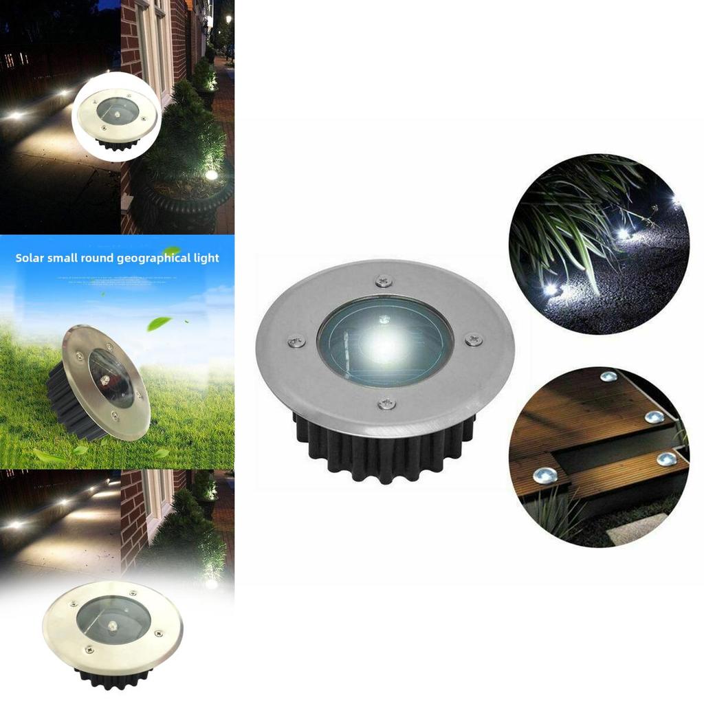 Solar Embedded Path Light With Bright White Led For Villa Garden And Yard Illumination