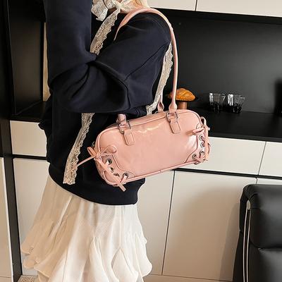 Summer Popular Small Bag Women's 2025 New Fashion Versatile Messenger Bag Portable Underarm Bowling Bag