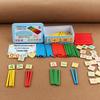 Wooden Digital Arithmetic Rod Set - 100 Pieces for Primary School Math.
