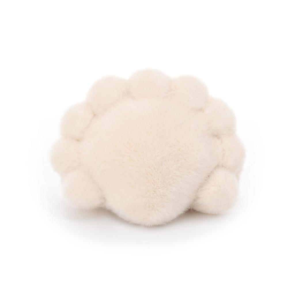 Apricot Lamb Loose Pearl Scallop Plush Toy for Kids, Soft and Cute, Fluffy Loose Pearl Scallop for Girls and Boys, 10cm