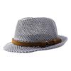 Summer Sun Protection Jazz Hat, Hand-Knitted Breathable Mesh Hat, Hand-made Hollow Braided Hat with Belt Decor