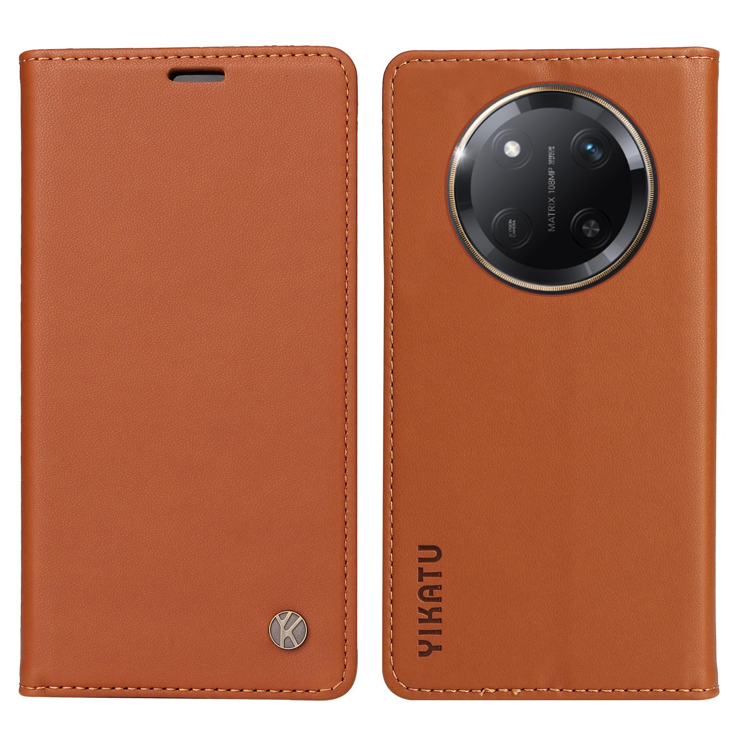 

Для Honor X60 Pro 5G/Magic7 Lite 5G/X9c 5G Чохол-гаманець Слот для карт Підставка Шкіряна кришка для телефону Brown