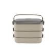 304 Stainless Steel Lunch Box Leakproof Stackable Lunch Container with Chopsticks Spoon for School Office Camping