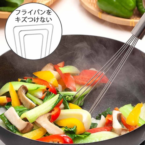 Shimomura Kihan 2-Way Stirring and Flipper Turner, 28cm [Made In Japan], Dishwasher Safe, Convenient for Making Omelets, Moderately Flexible, Stainles