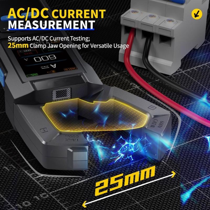 Digital Multimeter Measuring Diode Frequency with Brightness Adjustment Current Voltage Meter 10000 Counts Clamp Meter
