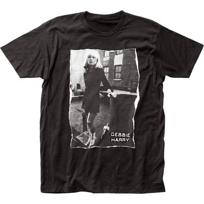 T-shirt Blondie Debbie Harry da Tetto Maglietta da Uomo Musica Rock and Roll Nuova Nera