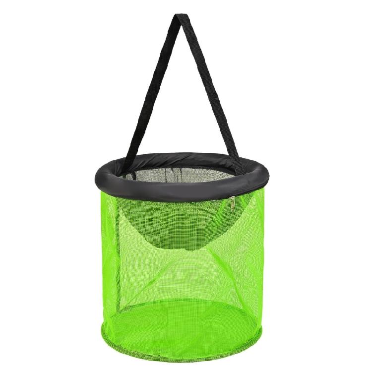 25cm/35cm Baits Storage Cage for Keep Live Fish Portable Bucket Floating Fishing Basket Fishing Net Holder Foldable