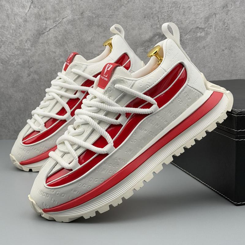 New Designer Men's All Match Mixed Colors Platform Causal Shoes Flats Male Walking Sneakers Zapatos Hombre