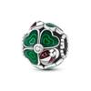 Original 100% Genuine SS925 Sterling Silver Four-Leaf Clover Beads Fit  Bracelet DIY Charm For Women Jewelry Fashion Gift